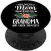 Nonna Mamma Madre Famiglia I Have Two Titles Mom And Grandma And I Rock Them Both PopSockets PopGrip Adesivo