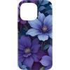 Deep Purple, Lavender & Lilac Flower Gif Custodia per iPhone 14 Pro Max Carino Viola Fiori Lilla Vaporwave Estetica