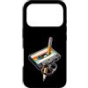 Vintage Cassette Tape and Pencil Rewind Custodia per iPhone 17 Pro Nastro a cassetta vintage a matita, stile nostalgico, anni '80 e '90