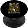 Botany Mushroom Plant Lover Dark Humor G Tutte le piante sono commestibili alcune solo una volta botanici Skull Garden PopSockets PopGrip Adesivo