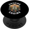 Disc Golf Retro Outdoor Apparel Disc Golf Chasing Chains Vintage Disc Golfer Basket PopSockets PopGrip Adesivo