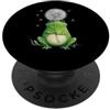 Frog Dandelion Flower Cute Toad Animal A Rana, dente di leone, fiore, novità, rana, grafica stravagante PopSockets PopGrip Adesivo