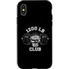 1200 Pound Club Powerlifting Graphics Custodia per iPhone X/XS 1200 libbre Club Palestra Sollevamento Pesi Bodybuilders 1200LB Club