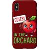 Apple Picking Season Fall Harvest Autumn Custodia per iPhone X/XS Il più carino nel raccoglitore di mele del frutteto ama la raccolta di mele dei bambini