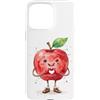 Cute Apple Fruit for Children Kids & Adu Custodia per iPhone 15 Pro Max Mela con cuore grafico simbolo del cuore acquerello