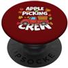 Apple Picking Season Fall Harvest Autumn Apple Picking Crew Tipi di varietà di mele Raccolta di mele PopSockets PopGrip Adesivo