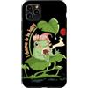 Lily Pad Comfort Co. Custodia per iPhone 11 Pro Max Merito di essere felice rana positiva