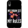 Cymbals Gift / Drummer Gifts for Men and Custodia per iPhone XR Piatti Batterista Piatti per batteria