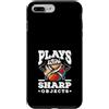 Axe Throwing Lumberjack Apparel & Funny Custodia per iPhone 7 Plus/8 Plus Lancia ascia vintage retrò al tramonto