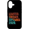 September 2020 Retro Vintage Year 2020 G Custodia per iPhone 17 Edizione Limitata Settembre 2020 Compleanno