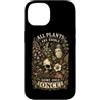 Botany Mushroom Plant Lover Dark Humor G Custodia per iPhone 14 Tutte le piante sono commestibili alcune solo una volta botanici Skull Garden
