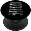Grandio Design Gun Lover Enthusiast Fire Storia delle armi da fuoco lunghe fucili evoluzione del fucile militare PopSockets PopGrip Adesivo