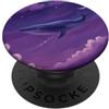 Purple Aesthetic Gifts Cosmic Space Whale Estetica Celeste Galassia Luna Fantasy PopSockets PopGrip Adesivo