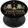 Fern & Frog Collective Carino Rana Coppia Falò Romanticismo Insieme Finché Noi gracchiamo PopSockets PopGrip Adesivo