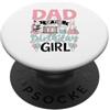 Birthday Girl Science Lab Family Celebra Papà Del Compleanno Ragazza Science Lab PopSockets PopGrip Adesivo