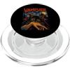 Van Gogh Vintage Feline Gothic Painting Vampurr Bites Again - Gatto divertente per Halloween, notte stellata PopSockets PopGrip per MagSafe