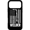 Funny Welder Welding Metal Worker Job Gr Custodia per iPhone 17 Pro Max Saldatore Bandiera Americana Saldatura Lavoratore Metallo Lavoro Uomini