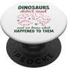 Smart Dino Reads I dinosauri non hanno letto divertenti apprendimento preistorico PopSockets PopGrip Adesivo