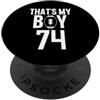 Leggende dello sport Questo è il numero 74 di My Boy Football PopSockets PopGrip Adesivo