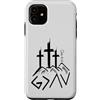 Inspiration Bible Quote Custodia per iPhone 11 Giovanni 16:33 Tre Croci Fede Cristiana