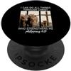 Scottish Cow Philippians 4:13 Bible Vers Posso fare tutte le cose attraverso Christ Christian Highland Cow PopSockets PopGrip Adesivo