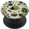 Jeff Hobrath Vintage Outdoor Camping Gear Avventura Arte PopSockets PopGrip Adesivo