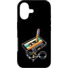 Vintage Cassette Tape and Pencil Rewind Custodia per iPhone 17 Nastro a cassetta vintage a matita, stile nostalgico, anni '80 e '90