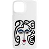 Bahaa's Tee Custodia per iPhone 14 Abstract Modern Woman Face Eyes Art Illustration Graphic