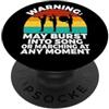 Bandcamp Gift Avvertire il mio scoppio in Song o Marching in qualsiasi Moment Band PopSockets PopGrip Adesivo
