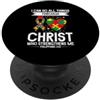 Autism Philippians 4:13 Bible Verse Fait Posso fare tutto attraverso Christ Christian Autism Puzzle PopSockets PopGrip Adesivo