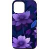 Deep Purple, Lavender & Lilac Flower Gif Custodia per iPhone 12 Pro Max Motivo floreale botanico scuro con fiori viola