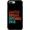 September 2012 Retro Vintage Year 2012 G Custodia per iPhone 7 Plus/8 Plus Edizione Limitata Settembre 2012 Compleanno