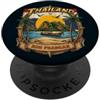 Sud-Est Asiatico: Thailand Thailandia Koh Phangan Vintage Barca Longtail Palme Souvenir PopSockets PopGrip Adesivo
