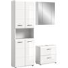 xonox.home Set da 3 Pezzi, Bianco Lucido, ca. 135x190x32 cm