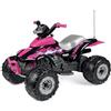 Peg Perego PEG Corral T-Rex 330W Pink Quad Elettrico Cavalcabile per Bambini dai 3 Anni con Luci LED, Suoni, 2 Marce e Retromarcia, Batteria Ricaricabile 12V