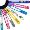 iQ-med® Bracciale di emergenza per bambini | Set da 4, impermeabile, scrivibile con ogni penna | Motivi a scelta: per ragazzi, ragazza o misto | Riutilizzabile | Bracciale ID di sicurezza
