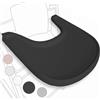 Babarta Vassoio per seggiolone compatibile con la sedia Stokke Tripp Trapp - non compatibile con piatti a ventosa - design ergonomico curvo, Nero opaco, senza BPA, facile da montare