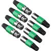 wecan Confezione da 4 connettori XLR a 3 pin Cannon XLR Dmx, adattatore XLR femmina maschio, connettore XLR per montaggio a pannello, connettore per cavo microfono XLR, spina Cannon per luce da palcoscenico