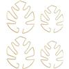 Rjayaa Monstera Supporti per piante da interno, supporto stabilizzatore per piante Monstera, supporto per stelo a forma di foglia per piante da interno