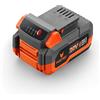 Fuxtec Batteria ioni di Litio 4Ah 20V E1B4AH Adatta a Tutti Gli Utensili e Attrezzi da Giardino 20 Volt - Tempo di Ricarica 120 min.