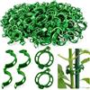 Fyhqwf 200 Pezzi di Giardino Verde Scuro Clip per Piante Rampicanti - Clip di Supporto per Piante - Pomodoro Verdure Clip - Fascette per Cavi Riutilizzabili, Clip per La Coltivazione di Meloni E Viti