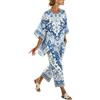 Gienslru Tuta Donna Estivo Completa Casual Set 2 Pezzi Pantaloni Larghi e Top Oversize Boho Tute Kaftano Sportive Primavera Cotone Leggero Completo Outfit Mare Vacanza Cerimonia Co-ord Elegante