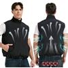 Foiueyga Gilet di raffreddamento, 12 V, elettrico, con 4 ventole, giacca climatizzata per uomo e donna, abbigliamento estivo all'aperto, batteria inclusa