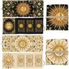 GLOBLELAND 2 pz Sun Tarocchi Porta carte Fiori Vite Poliestere Tarocchi Magia Divinazione Grande Custodia Accessori per Carte da Gioco e Tarocchi