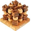 Logica Giochi - Tris 3D - Filetto 3D - Gioco da Tavolo in Legno - Versione 3D del Classico Tris - Nuove Strategie