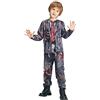 IKALI Ragazzi Studente Costume da zombie 3D modelli spaventosi bambini Halloween Vestito di fantasia 4-6 anni
