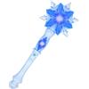 Niumowang Bacchetta Magica Bambina, Luminosa con Fiocco di Neve e Suono LED, per Principesse e Fate (Blu)