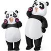 Spooktacular CreationsCostume gonfiabile per bambini di Halloween, costume gonfiabile da panda a figura intera con guanti, costume gonfiabile per feste in maschera a tema Halloween.