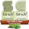 Kitsch Tea Tree Shampoo & Balsamo Set - Shampoo Antiforfora Bar & Balsamo Bar - Cura dei capelli per tutti i tipi di capelli - Senza parabeni, solfati e silicone - 2 pezzi