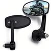 YUJYGAO 7/8 22mm Specchietti Manubrio Moto, Universale Specchietti Moto Laterali per Scooter Cruiser Chopper Street Bike Dirt Bike Z1000 MT 07 MT09 xsr 700 CB400 Cafe Racer
